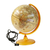 Globo Terraqueo con Luz Gloter 257ALW 25cm Sepia Politico Mapa Antiguo