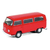 Auto De Metal Escala 1:34 Volkswagen Bus T2 Rojo