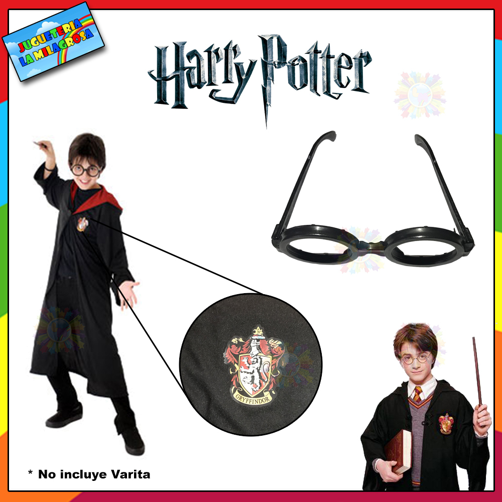 Disfraz De Harry Potter Original Con Varita Y Anteojos