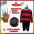 Disfraz Infantil Freddy Krueger Candela Nigthmare Elm Street con sombrero y garras