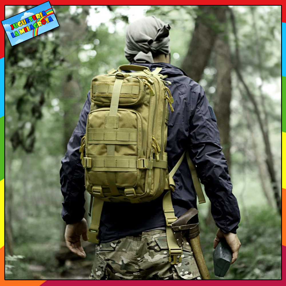 Mochila Tactica Militar 25L Coyote Ultra Resistente