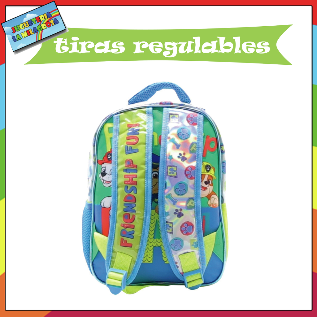 Mochila Paw Patrol 30cm Espalda 12 jardin PW107