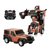 Auto Control Remoto Transformable Jeep Marron