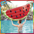 Colchoneta Inflable Frutas Pileta Adulto Flotador 43159 Sandia