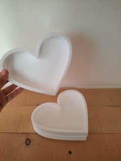 Caramelera corazón blanca de 15cm - comprar online