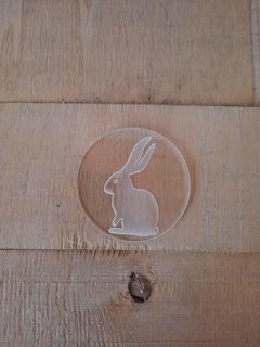 Stamp conejo de costado de 7cm