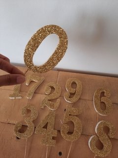 Set de 10 números gibreteados de 8cm - comprar online