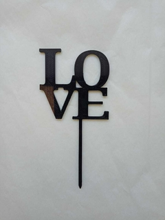 Topper Love imprenta de 6X12 cm. - comprar online