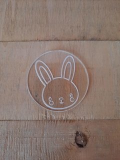 Stamp cara conejo de 7cm