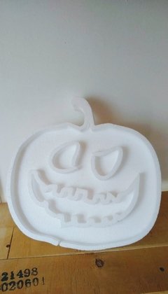 Caramelera Calabaza de Halloween de 30cm Blanca