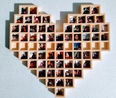 Marco para fotos Corazón Pintado de 50x60cm en internet
