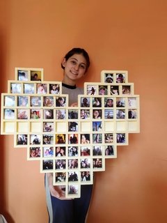 Marco para fotos Corazón Pintado de 50x60cm - comprar online