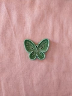 Cortante Mariposa punta redondeada con sello de 6x5cm