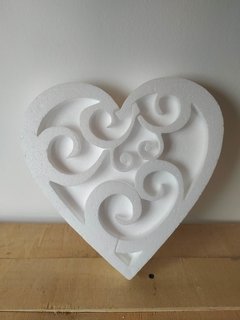 Caramelera Corazón Calado Blanca de 22cm en internet
