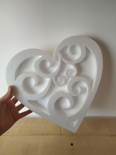 Caramelera Corazón Calado Blanca de 22cm