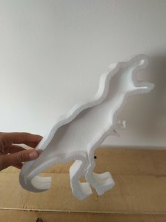 Caramelera Dinosaurio Modelo 3 Blanca de 20cm