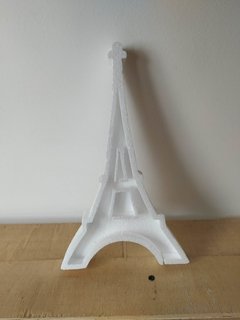 Caramelera Torre Eiffel Blanca de 25cm - comprar online