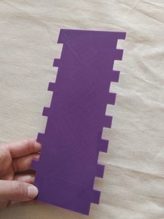 Scraper con cuadrados en dos niveles de 20x8cm