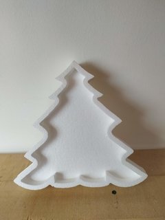 Caramelera Árbol de navidad en blanco de 25cm