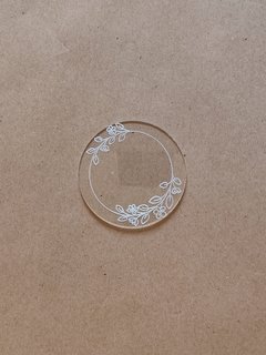 Stamp de 7cm marco flores