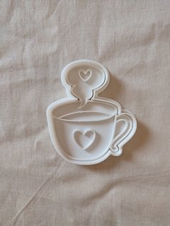 Cortante taza con corazón de 10x8cm