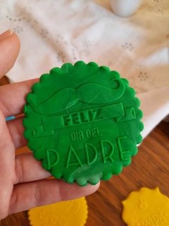 Stamp feliz día del padre de 7cm - comprar online