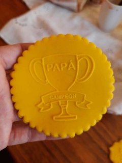 Stamp Papa campeón de 8x8cm - comprar online