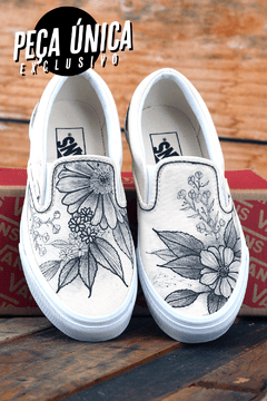 TÊNIS VANS EXCLUSIVO CUSTOMIZADO - FLORES - comprar online