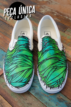 TÊNIS VANS EXCLUSIVO CUSTOMIZADO - FOLHAS - comprar online