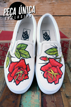 TÊNIS VANS EXCLUSIVO CUSTOMIZADO - ROSAS - comprar online