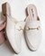 Mule Mocassim Linho Natural - comprar online