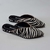 Mule Bico Fino Pelo Zebra