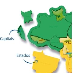 Mapa do Brasil 3D Plástico - Elka - loja online