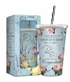 Copo com Canudo - Shabby Chic