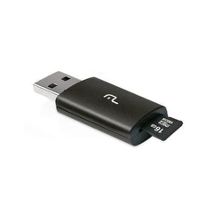 Leitor USB + Cartão De Memória Classe 10 16GB Multilaser - MC121