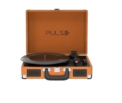 Vitrola Toca Discos Vinil Maleta Retro Pulse Bluetooth Sp364