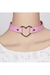 Choker Heart Vinilo Rosa Otaku Anime Goth Japanese Dark