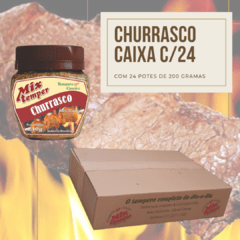 Caixa com 24 potes Churrasco 230 gramas