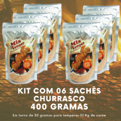 Tempero para Churrasco Mixtemper Kit com 06 Unidades c/ 400 gramas