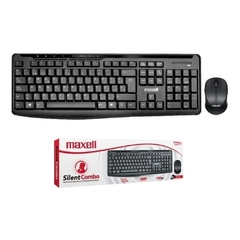 KIT TECLADO Y MOUSE MAXELL INALAMBRICO SILENT BUTTONS - comprar online