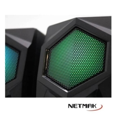 PARLANTE NETMAK PC NM-BLAKE LUCES RGB - comprar online