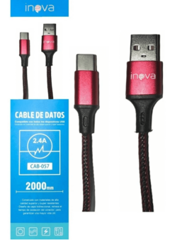 CABLE DE DATOS USB TIPO C INOVA CAB057