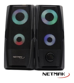 PARLANTE NETMAK PC NM-THOR LUCES RGB - comprar online