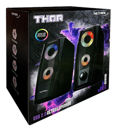 PARLANTE NETMAK PC NM-THOR LUCES RGB en internet