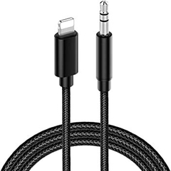 Cable Auxiliar para IPhone - Jack 3.5 mm Macho a Lightning Mallado