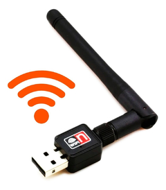 Placa de red WIFI USB LIBERTECH - Adaptador Usb 2.0 Wifi 802.11n Con Antena Wireless 300mbps