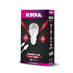 Cargador SOUL 12V Dual Fast Charge 3.1 + CABLE USB C - comprar online