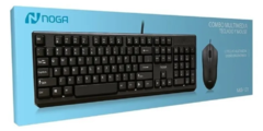 Kit Teclado Y Mouse Pc Usb Combo Noga Nkb-101 Con Cable Usb