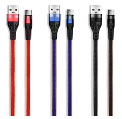Cable USB MICRO USB SEND+ Plano Reforzado Tela SB122