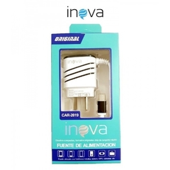 Cargador INOVA CAR-2019 - 2 USB + Cable Micro USB 3.1A